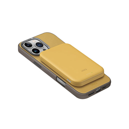 Uniq Lyden Lexa 5000mAh Magnetic Fast Wireless USB-C PD Power Bank - (Canary Yellow)