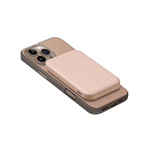 Uniq Lyden Lexa 5000mAh Magnetic Fast Wireless USB-C PD Power Bank - (Blush Pink)
