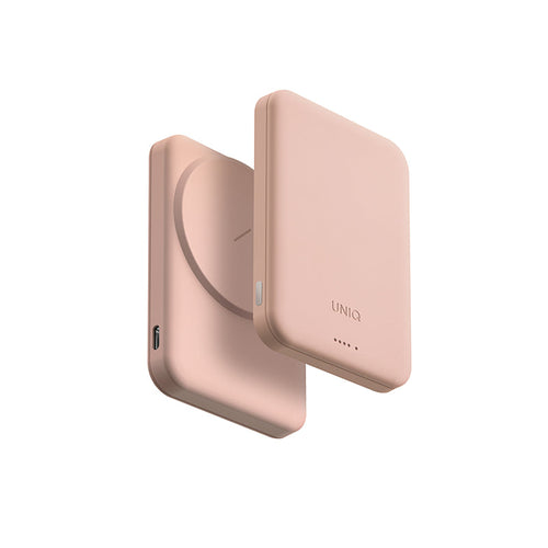 Uniq Lyden Lexa 5000mAh Magnetic Fast Wireless USB-C PD Power Bank - (Blush Pink)