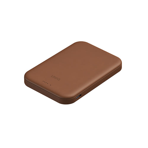 Uniq Lyden Lexa 5000mAh Magnetic Fast Wireless USB-C PD Power Bank - (Caramel)