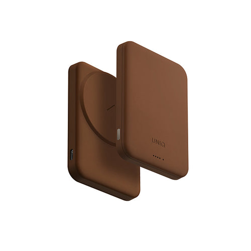 Uniq Lyden Lexa 5000mAh Magnetic Fast Wireless USB-C PD Power Bank - (Caramel)