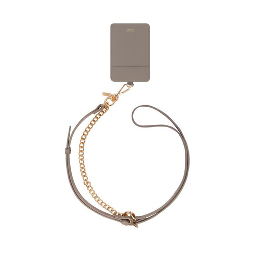Uniq Coehl Caryne 3-IN-1 Universal Lanyard And Hand Strap With ID Card Holder - Pebble