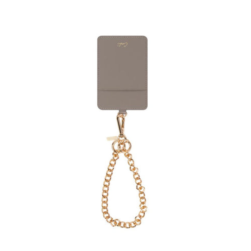 Uniq Coehl Caryne 3-IN-1 Universal Lanyard And Hand Strap With ID Card Holder - Pebble