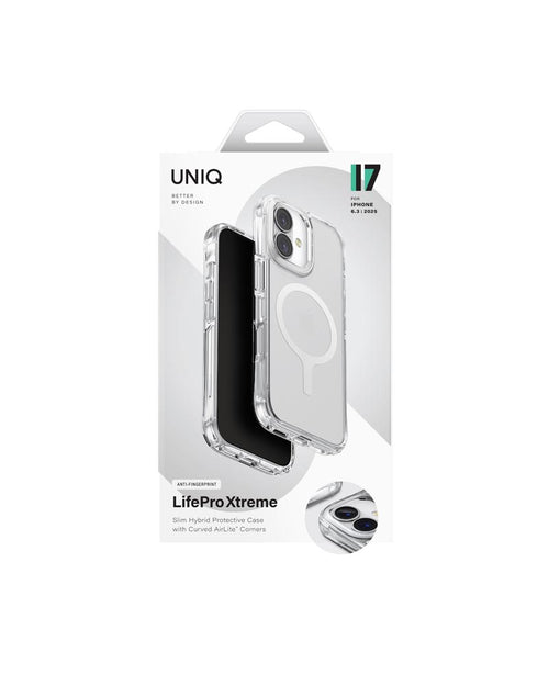 Uniq Hybrid iPhone 17 (2025) 6.3 Magclick Charging  Lifepro Xtreme (AF) - Frost Clear