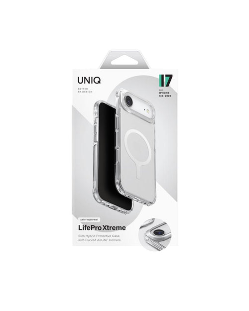 Uniq Hybrid iPhone 17 Air (2025) 6.6 Magclick Charging Lifepro Xtreme (AF) - Frost Clear