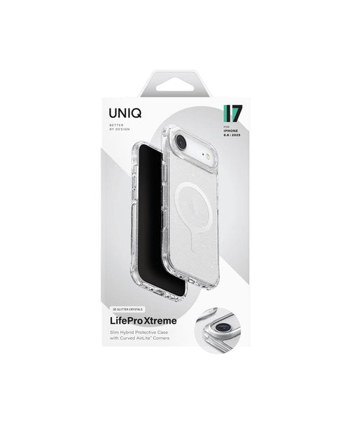 Uniq Hybrid iPhone 17 Air (2025) 6.6 Magclick Charging Lifepro Xtreme - Tinsel Lucent