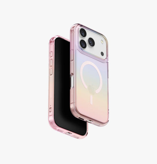 Uniq Hybrid iPhone 17 Pro (2025) 6.3 Magclick Charging Iridescia - Pink Prism