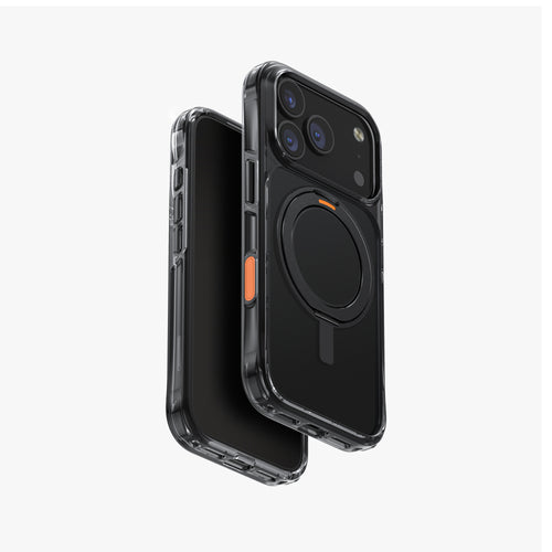 Uniq Hybrid iPhone 17 Pro (2025) 6.3  Swivix With 360 Rotating Kickstand - Carbon Black