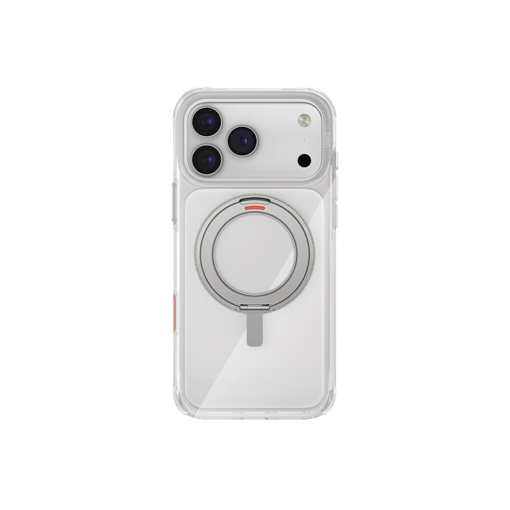 Uniq Hybrid iPhone 17 Pro Max (2025) 6.9  Swivix With 360 Rotating Kickstand - Lucent Clear