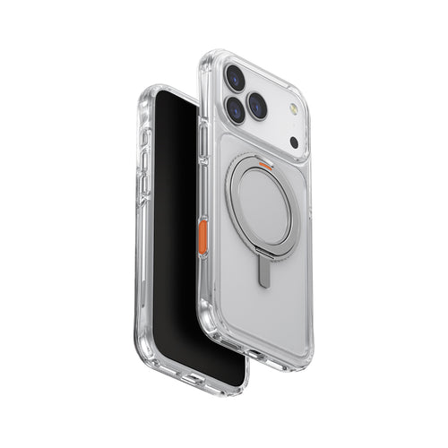 Uniq Hybrid iPhone 17 Pro Max (2025) 6.9  Swivix With 360 Rotating Kickstand - Lucent Clear