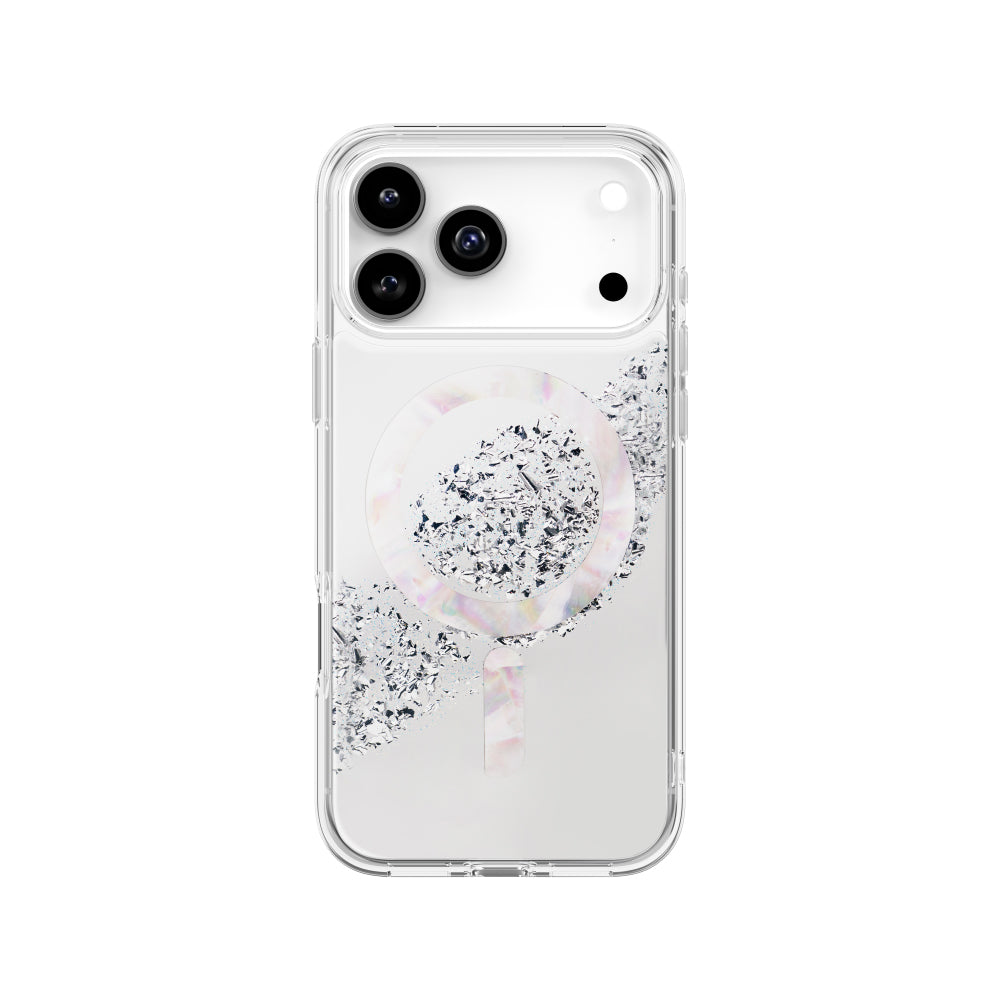 Uniq Coehl  iPhone 17 Pro Max  (2025) 6.9 Magnetic Charging  Crystelle - Sparkling Silver