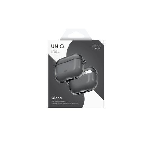 Uniq  Glase  Airpods Pro 3rd Gen Hang Case -  Glossy Smoke