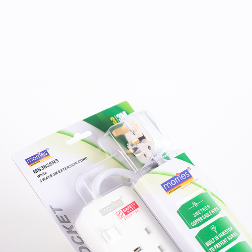 Morries 3838 N3 3way [3M] 13A Extension Cord