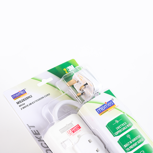 Morries 2828 N2 2way [3M] 13A Extension Cord