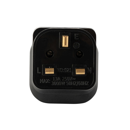 Morries MS3106N Travel Adaptor with Neon Indicator (Black)