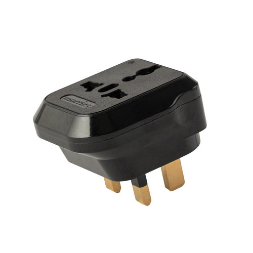 Morries MS3106N Travel Adaptor with Neon Indicator (Black)