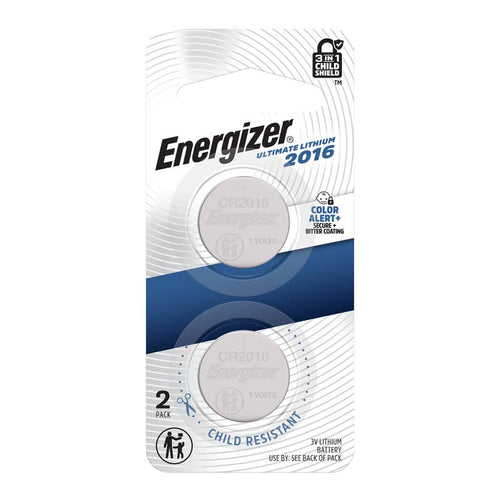 Energizer CR2016 Lithium Coin 2pc Pack