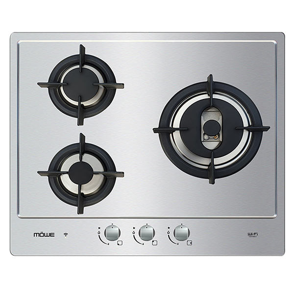 Mowe 60cm 3 Burners Wi-Fi Stainless Steel Hob