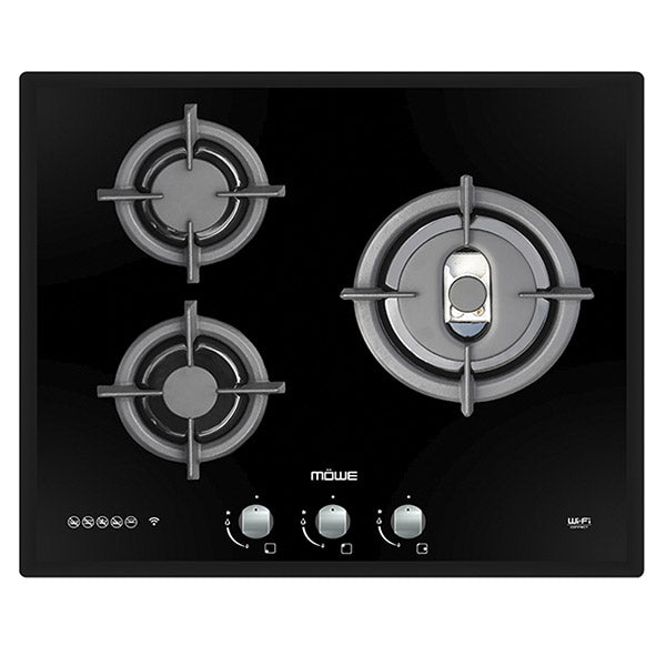 Mowe 60cm 3 Burners Wi-Fi Glass Hob