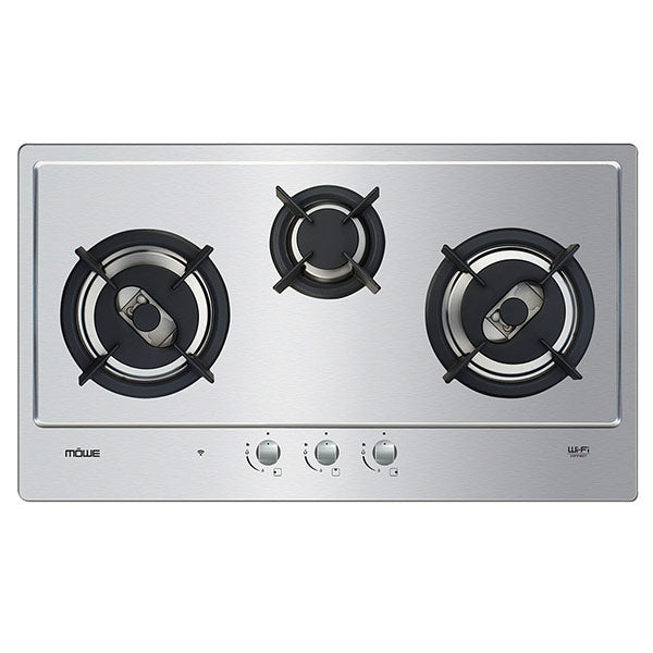 Mowe 78cm 3 Burners Wi-Fi Stainless Steel Hob