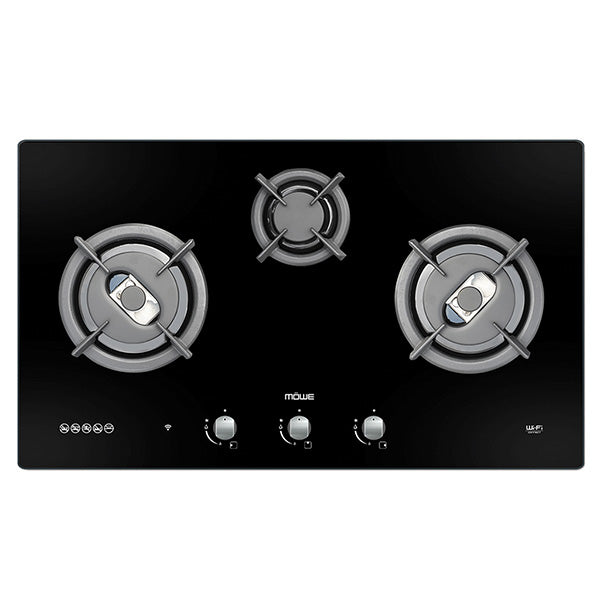 Mowe 90cm 3 Burners Wi-Fi Glass Hob