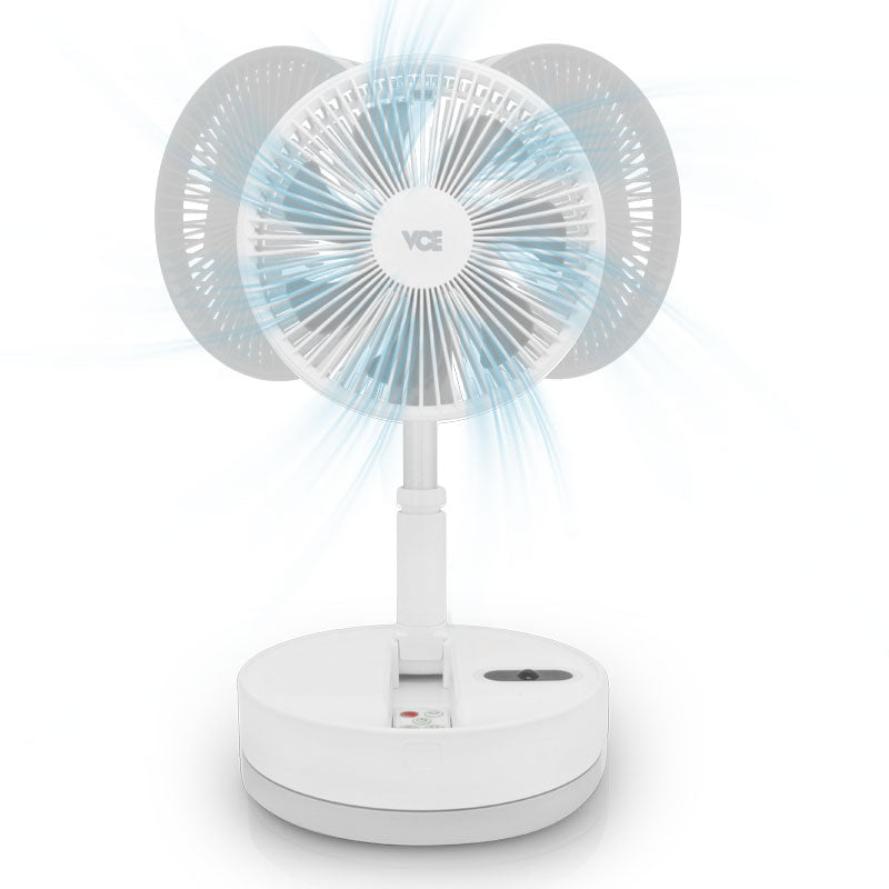VCE VE-LAC08 Portable Cordless Fan with Remote Control (White)