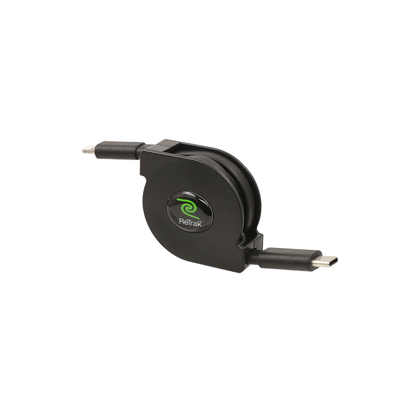 BOS+ Retrak Retractable Lightning to USB-C Cable 80cm