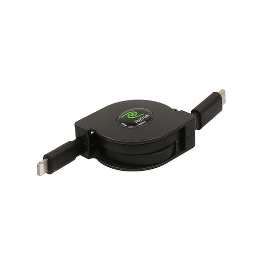 BOS+ Retrak Retractable Lightning to USB-C Cable 80cm