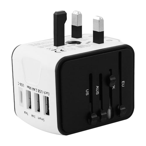 VCE VE-TA3C Universal Travel Adaptor (White)