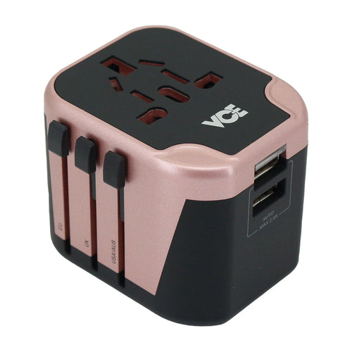 VCE VE-TA8 Universal Travel Adaptor (Rose Gold)
