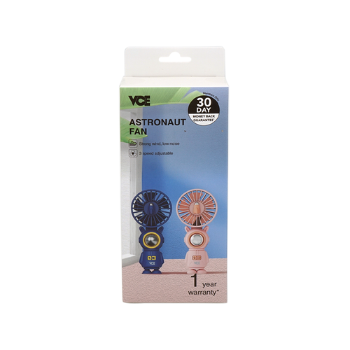 VCE VE-LAC51 Astronaut Mini Fan Pink