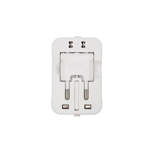 VCE VE-TA5C 2C1A Universal Travel Adaptor (White)
