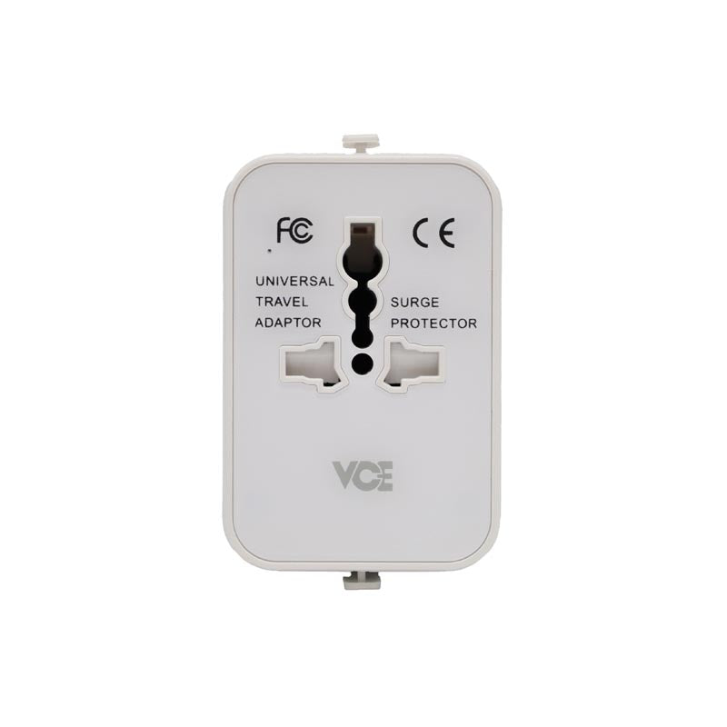VCE VE-TA5C 2C1A Universal Travel Adaptor (White)