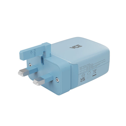 VCE VE-PA01-BL PD65W GaN Wall Charger(1A+1C) Blue