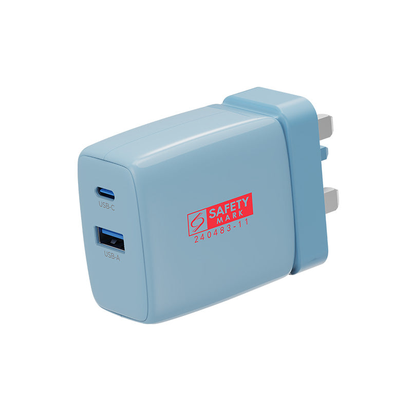 VCE VE-PA01-BL PD65W GaN Wall Charger(1A+1C) Blue
