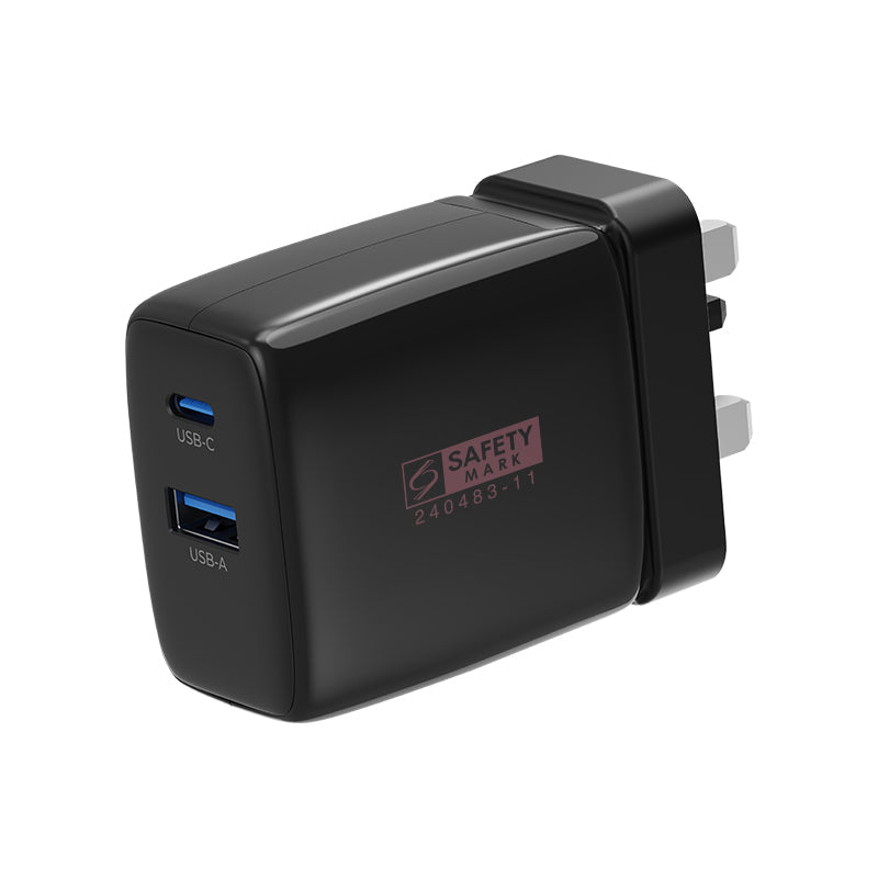 VCE VE-PA01-BK PD65W GaN Wall Charger(1A+1C) Black