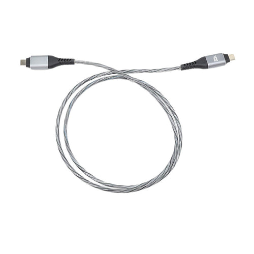 VCE VE-TC04 PD60W USB-C to USB-C Cable with LED Light Silver