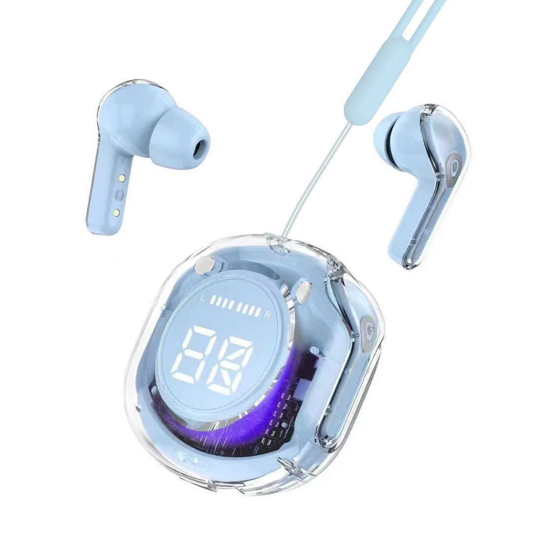 VCE VE-BTE04 Transparent TWS with RGB light (Blue)