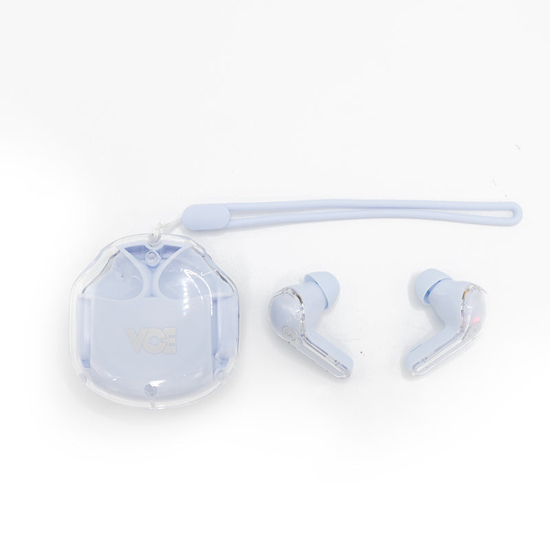 VCE VE-BTE04 Transparent TWS with RGB light (Blue)