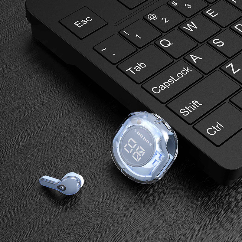 VCE VE-BTE04 Transparent TWS with RGB light (Blue)