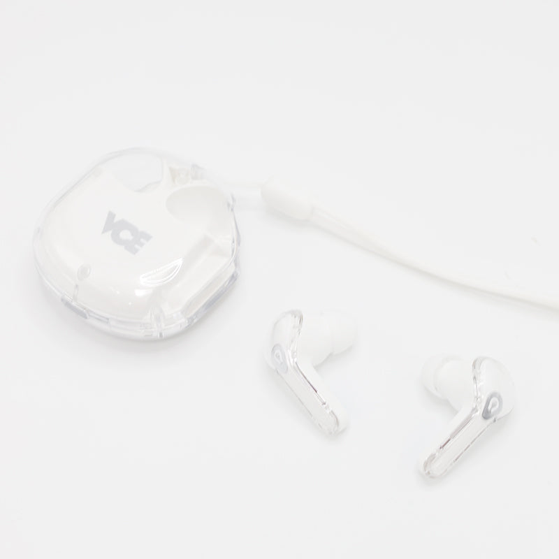 VCE VE-BTE04 Transparent TWS with RGB light (White)