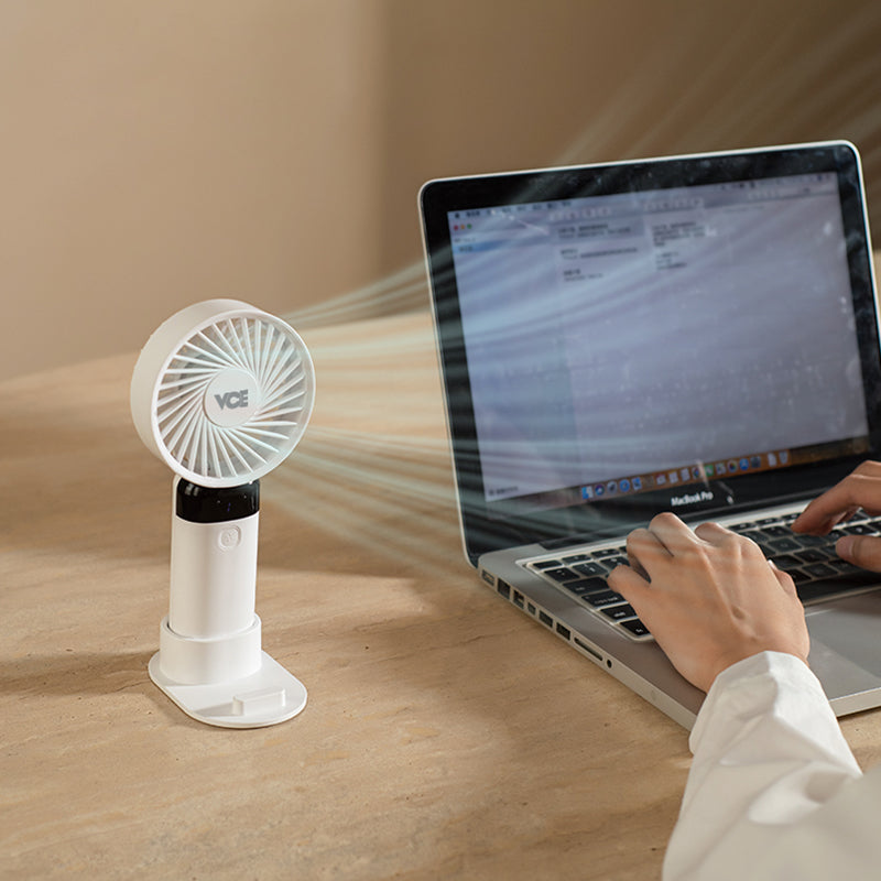 VCE VE-LAC64 Portable Fan with Stand (White)
