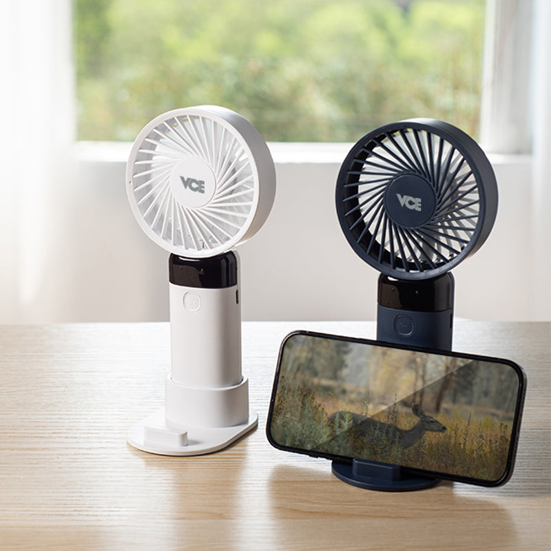 VCE VE-LAC64 Portable Fan with Stand (Dark Blue)