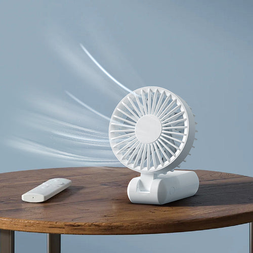 VCE VE-LAC63 Foldable Fan with Digital Display (White)