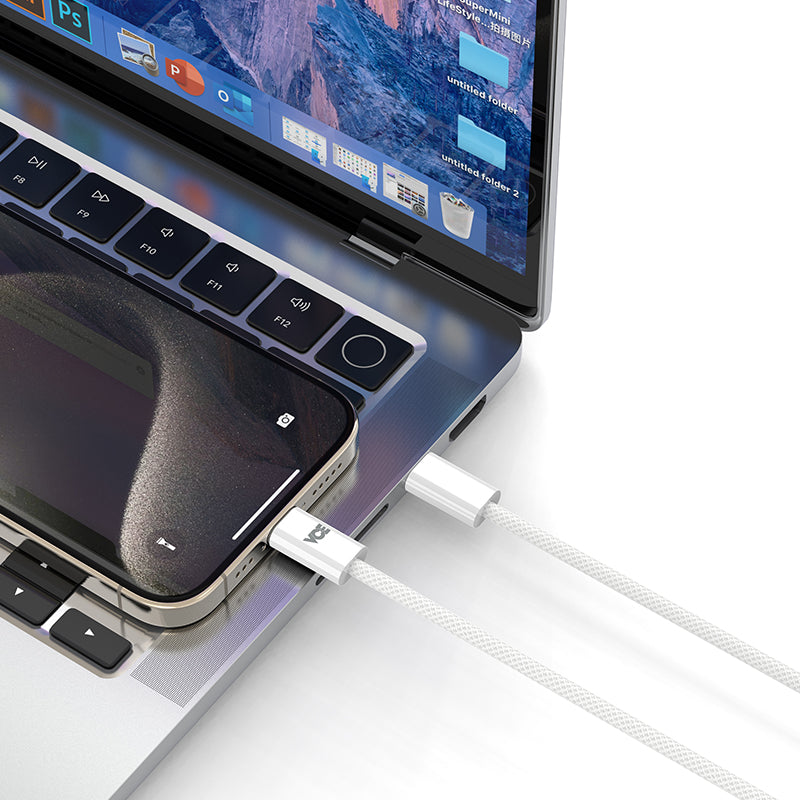 VCE VE-TC05 240W USB-C to USB-C Cable (White)