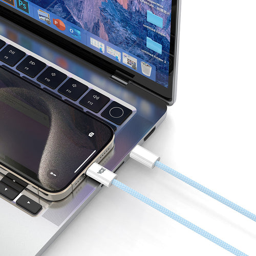 VCE VE-TC05 240W USB-C to USB-C Cable (Blue)