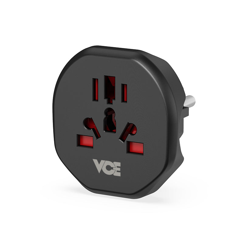 VCE VE-TA12 EU Standard Travel Adaptor with Surge Protection
