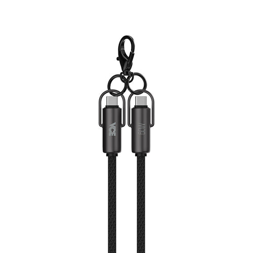 VCE VE-TC06 PD60W USB-C to USB-C Zinc Lanyard Cable