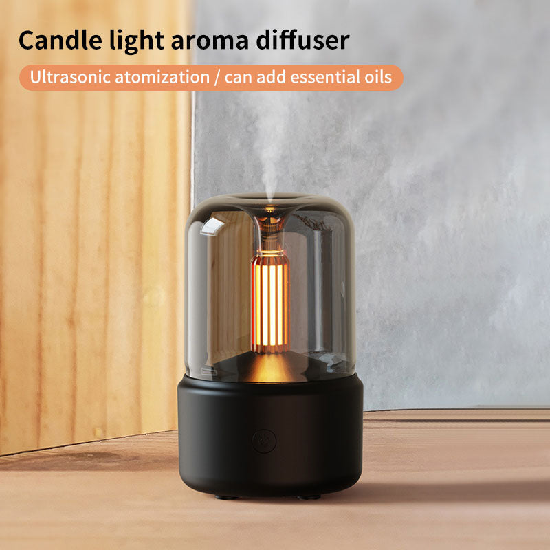 BOS+ DQ702 Candlelight Aromatherapy Machine (Black)