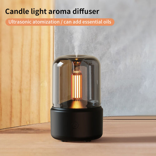 BOS+ DQ702 Candlelight Aromatherapy Machine (Black)